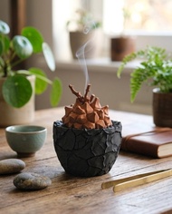 龜甲龍造型塔香線香擴香座 辦公室擺設/收納/多肉塊根/送禮