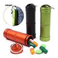 CUTE_Medicine Pill Capsule Case Box Bottle EDC Container Waterproof Outdoor Camping