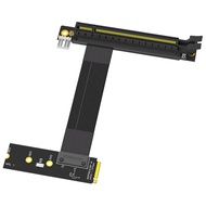 Riser Cable M.2 NVME to PCIE X16 Adapter Graphics Extension Cable 90 Degree PCI Express 3.0 16X to M