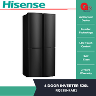 HISENSE 4DOOR FRIDGE (520L) RQ-515N4AB1 (READY STOCK)-HISENSE WARRANTY MALAYSIA