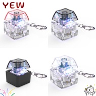 YYE Fidget Keychain, Mechanical Switch Fingertip Clicks Finger Keyboard Caps, Relaxing Finger Keyboa