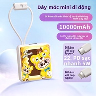 SUPER MOUSE | Pin Sạc Dự Phòng Dung Lượng Lớn Nạp Nhanh Có Cáp Tích Hợp 3C Certified
