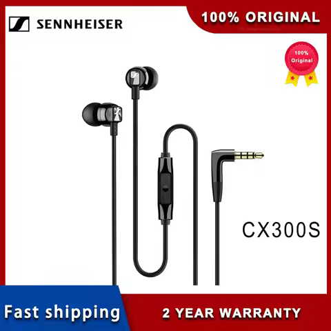 Sennheiser CX300S Wired Pure Bass Earphones Stereo Headset Sport Earbuds Noise Reduction Headphone f