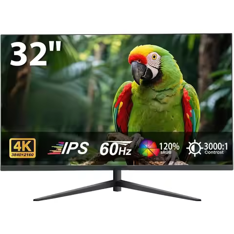 32 Inch 4K UHD Fast IPS Monitor 3000:1 Contrast 120% sRGB FreeSync Blue Light Filter Zero Frame HDMI