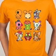 Short Sleeve T-shirt shirt Digimon Adventure Agumon Taichi Yagami Gabumon Yamato anime O-Neck Men Fa