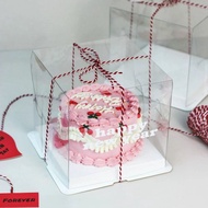 【100套】透明蓋白色底蛋糕盒4吋