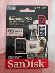 Sandisk Extreme PRO 512 GB microSD 記憶卡