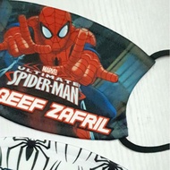SPIDERMAN 2- MASK PERSONALISED/ TOPENG MUKA CETAK NAMA/