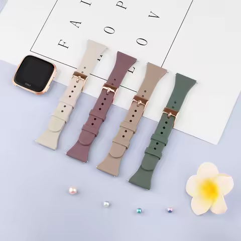 Slim Silicone Band For Fitbit Versa/Versa 2/Versa Lite Strap Watchband Replacement For Fitbit Versa 