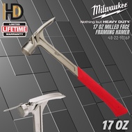 Milwaukee Milled Face Framing Hammer / Milwaukee 17 Oz Claw Hammer / Heavy Duty / 48-22-9016 / Milwaukee Hand Tool