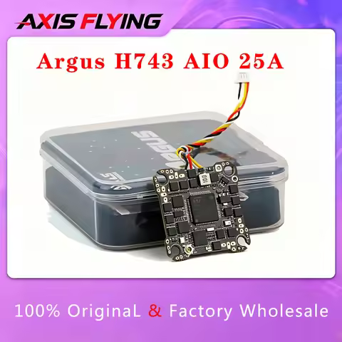 Axisflying Argus H743 AIO 25A Flight Controller Onboard ELRS Receiver ICM-42688P Gyro STM32H743 Mini