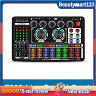 F999 Sound Card Audio Mixer Live Sound Card Voice Changer Mixing Console Amplifier Sound Card Phone 