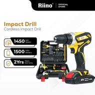 Riino Electric Cordless Impact Drill Set (21V) Extra Free Gift Set - CD05