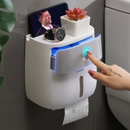 Ecoco/Ecoco Toilet Tissue Box Toilet Shelf Perforation-Free Waterproof Storage Paper Box Multifuncti