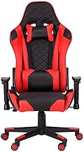 Video Game Chairs Computer Gaming Chairs Video Game Chairs Home Office Desk Chairs with Lumbar Support Swivel Chair with Racing Style Armrest PU Leather High Back (Color : Red)