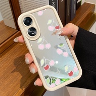 HP Casing OPPO A58 4G A78 4G A58 5G A78 5G A58x 5G A1x 5G A2x 5G Case Cherry and Bow Pattern Casing 