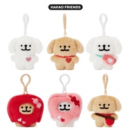 [KAKAO Friends] Korea Fluffy Maltese Retriever Flat Plush Doll Keychain/Keyring/Bag Accessories_ 6Types