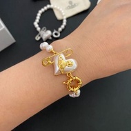 Vivienne Westwood 心型珍珠手鍊