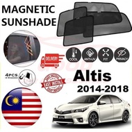 Toyota Altis 2014-2018 Epic Magnetic Sunshade  (4pcs) Accessories Automotive