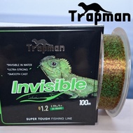 Aquasite Senar Pancing Nilon Bunglon 100 meter | Speckle Fishing Line | Nylon Hijau Bintik Kamuflase