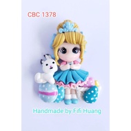 Clay doll Handmade Cinderella 1378