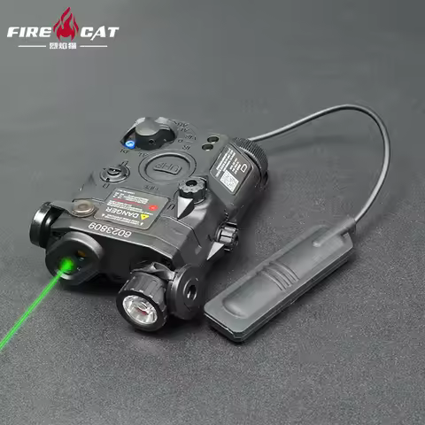 US Warehouse Tactical PEQ15 Infrared Illuminator Airsoft PEQ-15 Red Green Laser Aiming Pointer IR La
