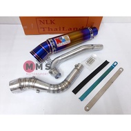 NLK Thailand Exhaust Ekzos Motor Titanium Rainbow Wave 125 W125