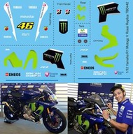 TBD442 1/12 Decals X Yamaha R1 M Replica Valentino Rossi ( X