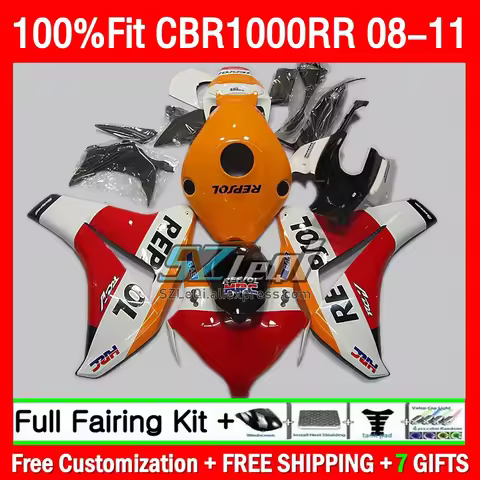 Injection Fairings For HONDA CBR1000 CBR 1000RR 1000 Repsol red RR CC 193Q1.50 CBR1000RR 2008 2009 2