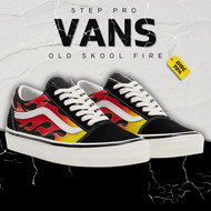 Vans Old Skool Fire VF-011017-6 รองเท้าผ้าใบชาย รองเท้าผ้าใบหญิง แวนส์