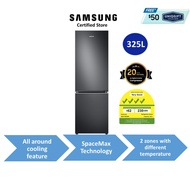 Samsung 325L SpaceMax Fridge RB34T6054B1/SS Bottom Mount Freezer with All Around Cooling System | 2 years warranty