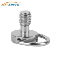 XT-XINTE 1/4 Inch Screw D/V-ring for DSLR Camera Screw Quick Release Plate Mount Tripod Monopod Ballhead Photo Photography Fixed Adapter