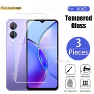 For Vivo Y17S 2023 Screen Protector Full Cover Transparent Tempered Glass for VivoY17S Y 17S 4G 5G Anti-Scratch Clear Glass Clear Protective Film