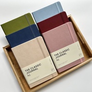Sổ tay bìa da cao cấp Classic Journal A5 giấy dày 120gsm ruột kẻ ngang / trơn / caro
