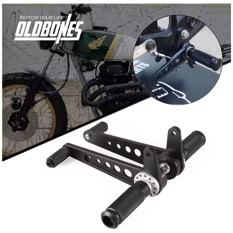Cafe Racer Accessories Motorcycle Rear Foot Pegs Footrest Pegs Bobber For Honda CB500 CB125 CB450 CB