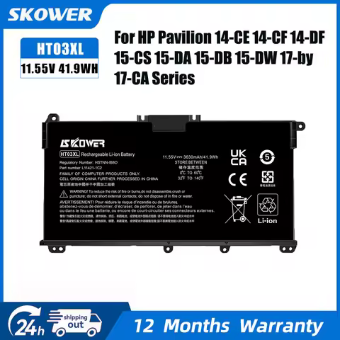 SKOWER HT03XL Battery for HP Pavilion 14-CE CK CF DF DQ DK 15-DA DB DW CS DY CS CU CW 17-by CA Serie