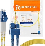 LC to SC Single Mode Fiber Patch Cord (Insensitive) - Duplex - 5M - UPC/UPC - 9/125um OS2 100G - Bey