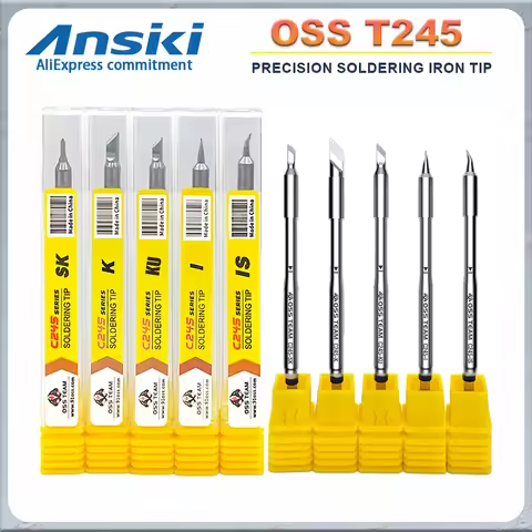 OSS C245 Soldering Iron Tip Precision Welding Repair KIT For JBC HS02A T80P Soldering Iron replaceme