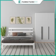 FurnitureFit 2IN1 Zeno Wooded Bedroom Set /Set Bilik Moden / Bedroom Set Moden/Bedroom Set Murah/Kat
