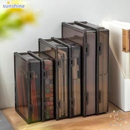SSUNSHINE Certificate Storage Box, A4 Plastic A4 File Box, Practical Dustproof Transparent Multifunc
