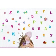 Wall Sticker Study Alphabet Letter Wall Sticker/ Alphabet Letter Sticker/ Kids Learning Sticker/ JM8