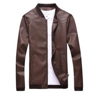 台灣現貨man leather jacket men jackets winter coat機車皮衣大碼男