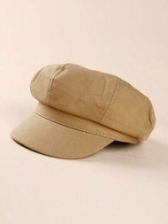 1頂純色貝雷帽,適用於兒童,男女皆宜