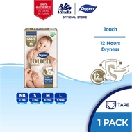 Drypers Touch Baby Diapers (Tape/Pants)