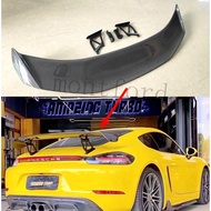 Carbon Fiber & FPR Car Rear Wing Trunk Lip Spoilers For Porsche Cayman 981 718 987 Boxster GT4 2013 