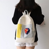 PVJ Tas Punggung superman Logo Anak Perempuan Ransel Sekolah SMP SMA