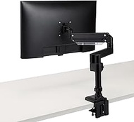 Elecom DPA-SS10BK Monitor Arm, Bracket Type, Easy to Install, Supports 17-35 Inches, Load Capacity: