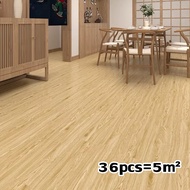 กระเบื้องยางลายไม้ 20ตรม/กล่อง(144 ชิ้น) วัสดุ PVC 91.4x15.2 cm สติกเกอร์พื้นไม้ รักษ์โลก กาวในตัว ต