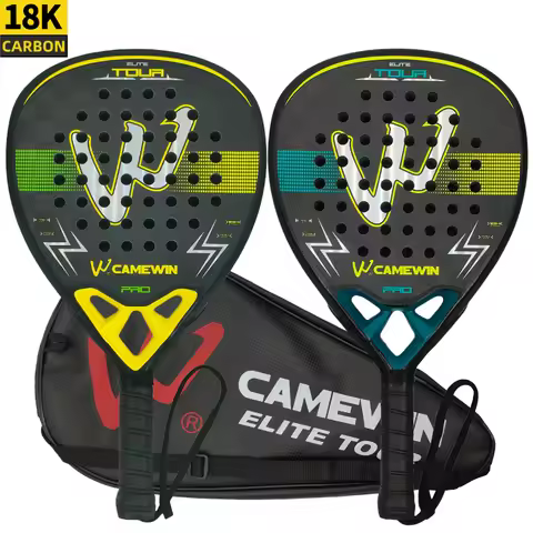 18K carbon fiber Padel racket Paddle racket EVA elastic memory foam core Lightweight tennis racket C