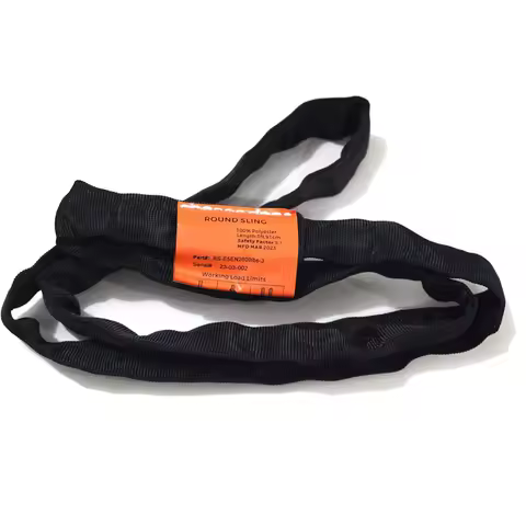 Black Spanset Aerial Lyra Hoop Rigging Aerial Silks Hanging Polyester Round Slings Strap
